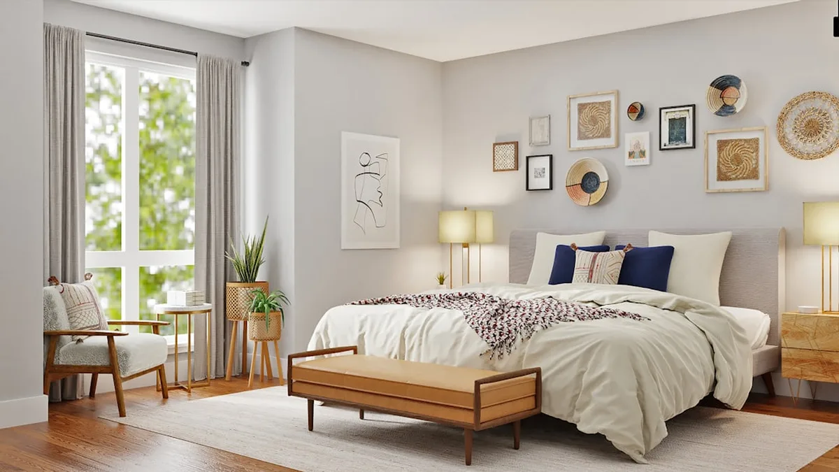 Aménagement d'une chambre reposante : matières et couleurs